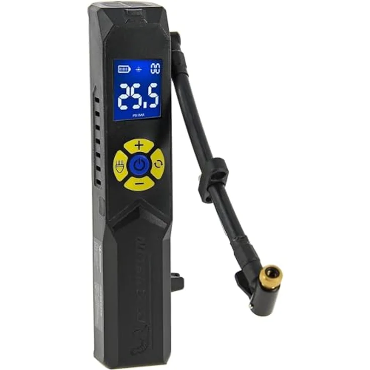 MICHELIN elektrische Fahrradpumpe | Luftpumpe | Akku Mini Kompressor mit LED Licht | 10 Bar/ 150 PSI, 7,4 V /2500 mAH – Bild 1