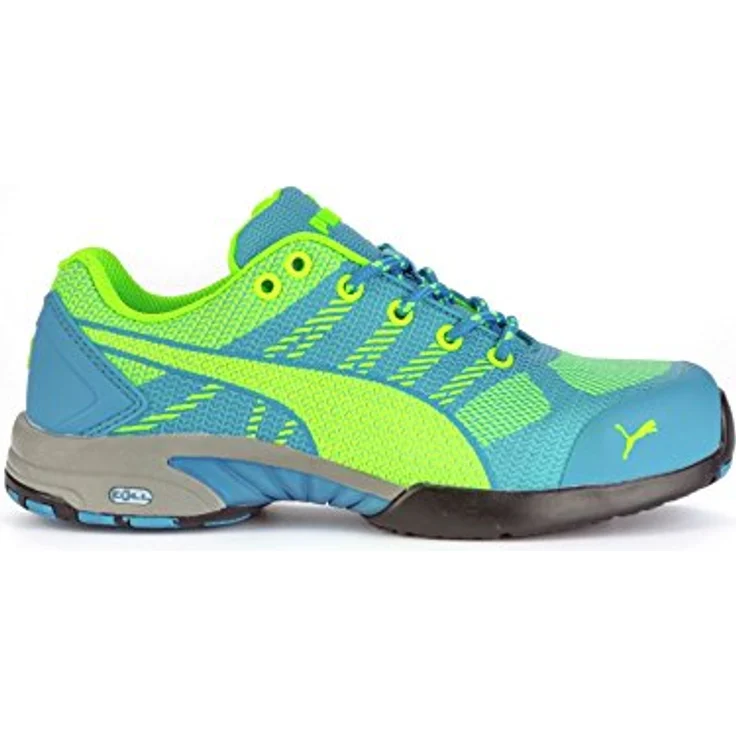 PUMA Celerity Knit Blue Wns Low S1P, Sicherheitsschuh mit FAP® Durchtrittschutz, EVA Zwischensohle, Blau-Grün, Schuhgröße EU 36 – Bild 7
