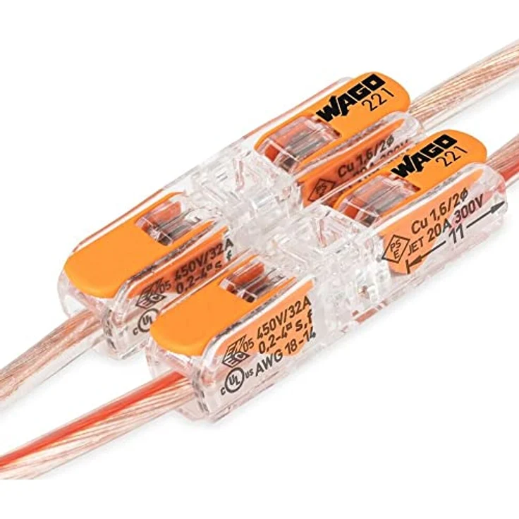 Wago Durchgangsklemme 221-2411, Hebelklemme für 2 Leiter, 0,2 mm² - 4 mm², 60 Stk. – Bild 5