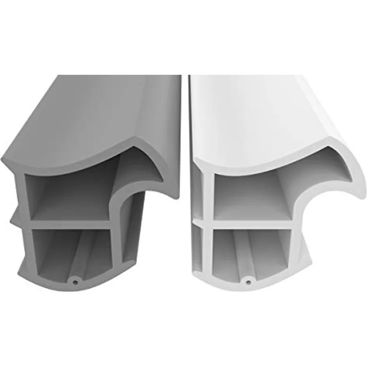 Stahlzargendichtung Weiß 5m - gegen Zugluft Lärm & Staub spart Heizkosten Dichtung Dichtungshöhe 15,8mm Dichtungsbreite 15,2mm Falz Türdichtung (Weiss 5m)
