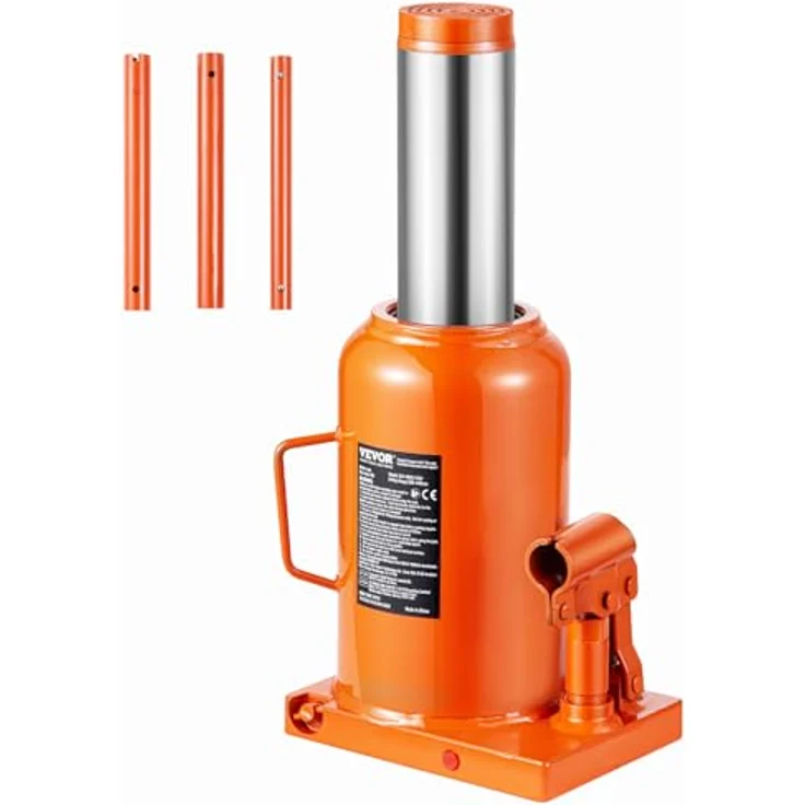 VEVOR hydraulischer Wagenheber 50 t, Flaschenwagenheber mit 28-44 cm Hubbereich, 3-teiligem Griff, ideal für Auto, LKW und Wohnmobil – Bild 1
