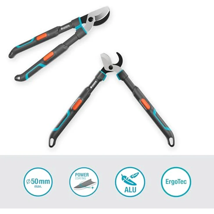 Gardena Astschere TeleCut Pro S, teleskopierbar, maximale Schneidleistung 50 mm, rostfreie Klingen – Bild 2
