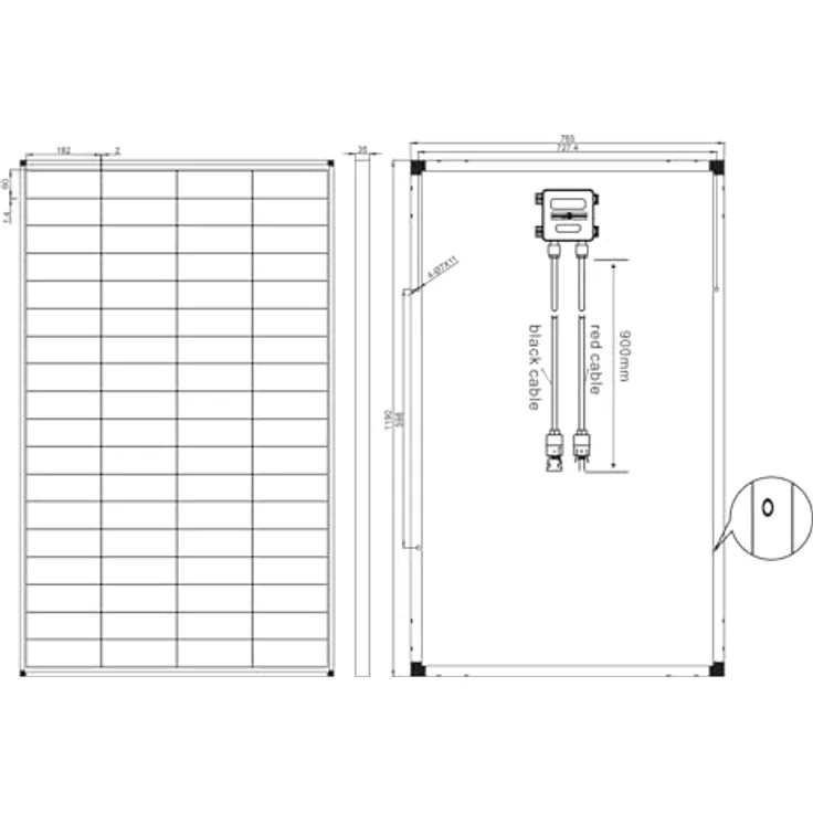 enjoy solar Solarmodul Eco Line ES 180M, Monokristallines Solarpanel 182mm 10BB, 180W, schwarzer Rahmen, hohe Effizienz über 23,1%, TÜV-zertifiziert – Bild 4
