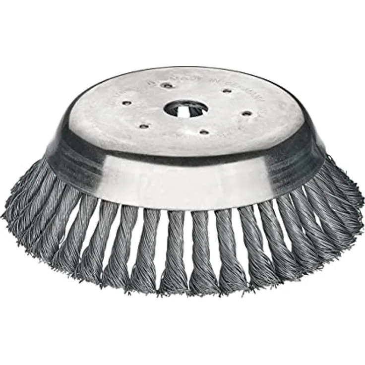 LESSMANN Kegelbürste Ø 180 mm Drahtstärke 0,5 mm Stahl 14 mm Bohrung 25,4 mm 8000 min-¹