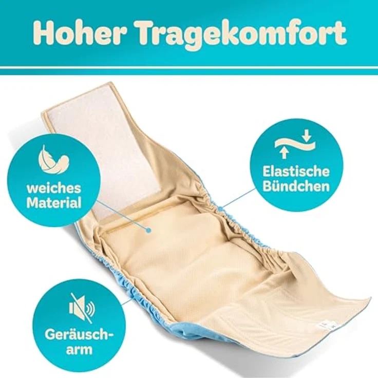 HUND IST KÖNIG® Hundewindeln für Rüden [3 STK] Saugstarke Hundewindeln Rüde | Bequeme Hunde Windeln bei Inkontinenz Hund - Umweltfreundliche Rüdenwindel waschbar | Hundewindel leicht zu reinigen – Bild 4