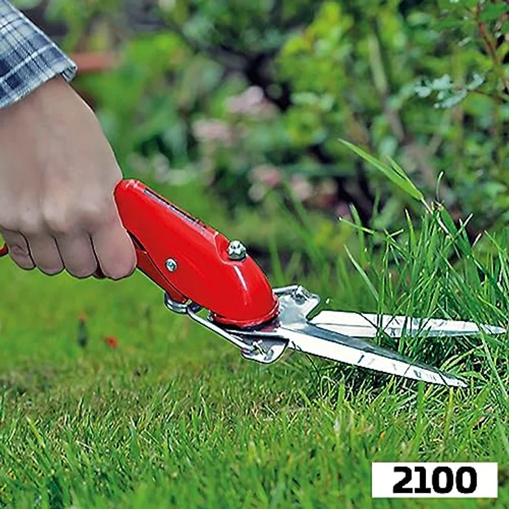 Berger Rasenkantenschere 2100 mit selbstschärfenden Klingen aus verchromten Metall mittelgroß – Bild 6