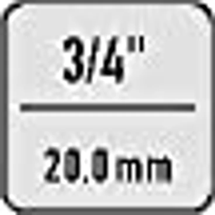 Heytec Steckschlüsseleinsatz 508100-6, 3/4″ 6-kant SW 27 mm, verchromt – Bild 3