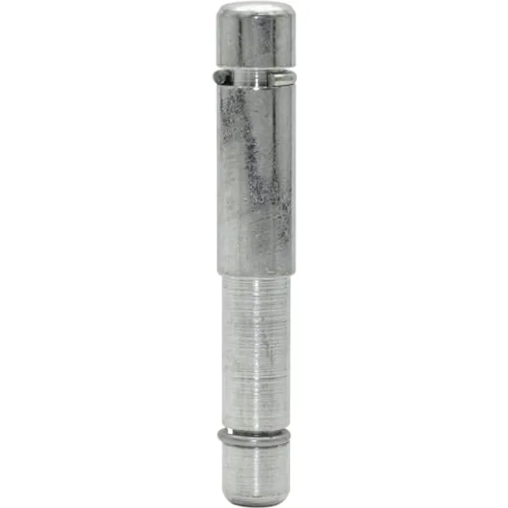 WAGNER Reduzierstift 2tlg. - Ø 9 / 8 mm x Höhe 31/26/55 mm, für Möbelrolle / Möbelgleiter mit Aufnahme 8 mm, Stahl verzinkt, Klemmring - Industriestahl, 2er-Set, patentiertes Wagner Norm-System