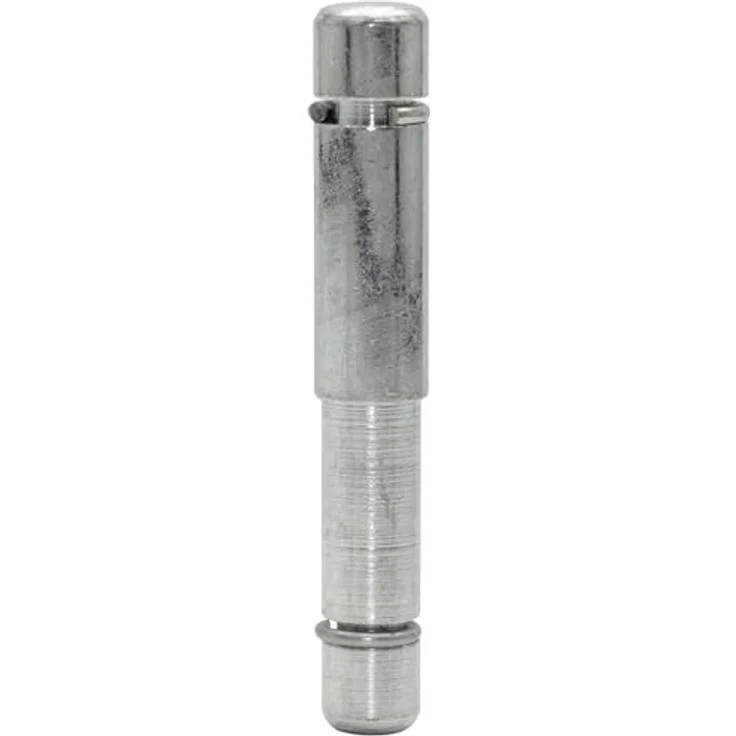 WAGNER Reduzierstift 2tlg. - Ø 9 / 8 mm x Höhe 31/26/55 mm, für Möbelrolle / Möbelgleiter mit Aufnahme 8 mm, Stahl verzinkt, Klemmring - Industriestahl, 2er-Set, patentiertes Wagner Norm-System – Bild 1