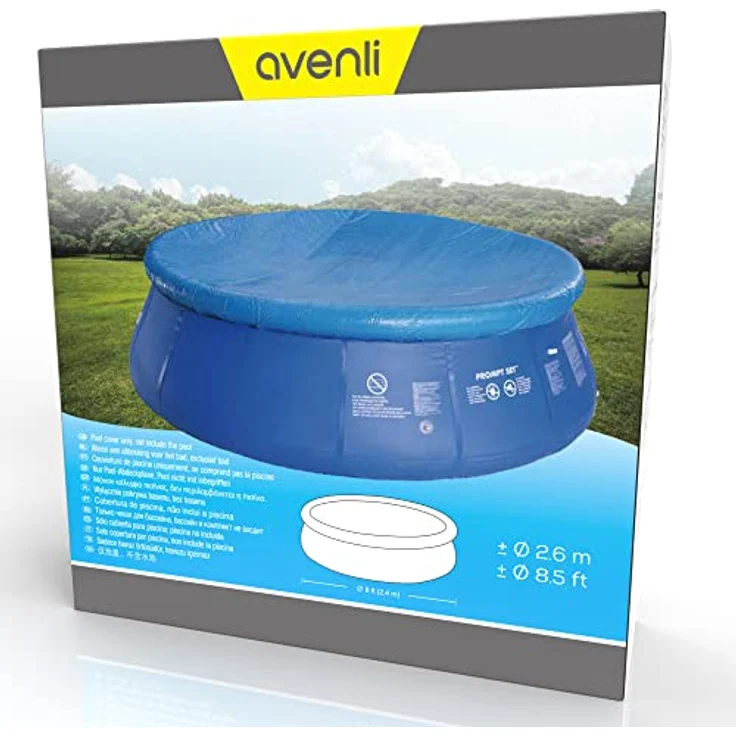 Avenli Pool-Abdeckung rund Abdeckplane für Quick-Up Pool Gr. Ø 240 - 244 cm runde Fast Set Pool Prompt Set Schimmbecken Schwimmbad Cover – Bild 3