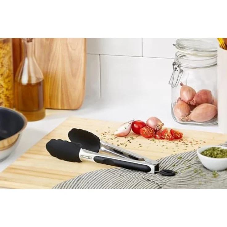 Leifheit Grillzange, Edelstahl, 23 cm, schwarz – Bild 4