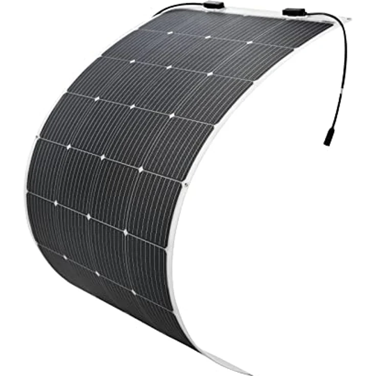 enjoy solar ETFE Marine Semiflexibles Solarmodul 200W, 12V PERC Zellen mit 22,62% Wirkungsgrad, max. Biegbarkeit 50°, 7-lagige robuste Konstruktion – Bild 1