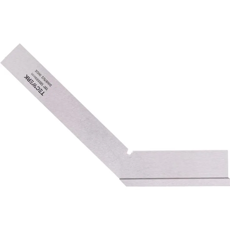 NORDWEST Gehrungswinkel DIN 875/II, Schenkel-L.120x80mm, 135 Grad mit Anschlag aus Stahl, hochgenau, für präzises Anreißen und Prüfen