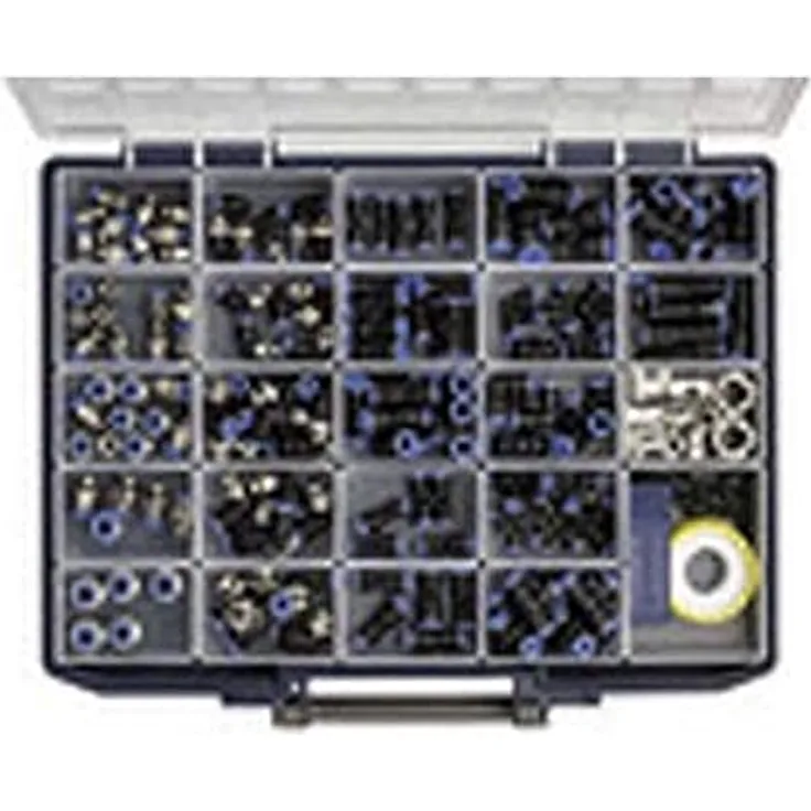 Riegler PIB 100 Blaue Serie, Sortimentsbox Schnellsteckverbindungen aus Kunststoff, 2.0 kg