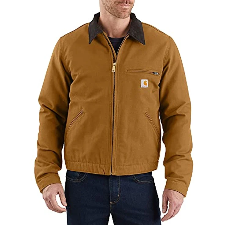 Carhartt Arbeitsjacke UPDATED DUCK DETROIT JACKET (1-St), Stylische Duck-Jacke mit Windstopper, 100% Baumwolle, schwarz – Bild 3