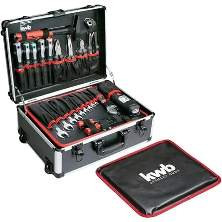 kwb Werkzeug-Koffer Trolley inkl. Werkzeug-Set, 175 -teilig, gefüllt, robust – Bild 4