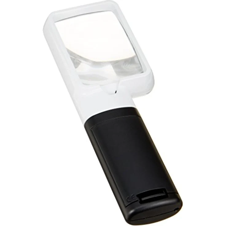 Eschenbach 15114 Optik Lupe Handlupe mit LED-Beleuchtung mobiluxLED Vergrößerng: 4x Linsengröße: 75x50mm – Bild 2