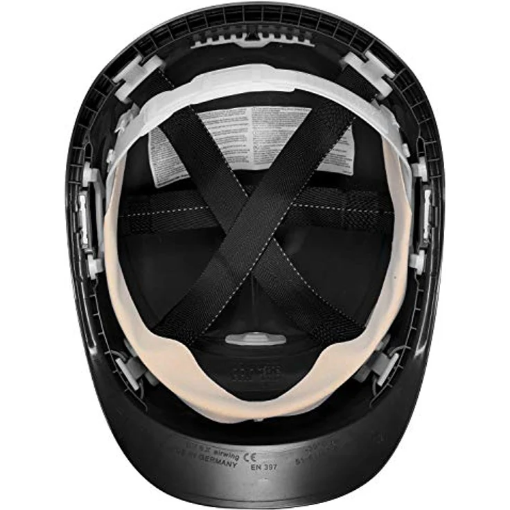 Uvex Airwing B Schutzhelm - Belüfteter Arbeitshelm für die Baustelle - Schwarz Schwarz – Bild 3