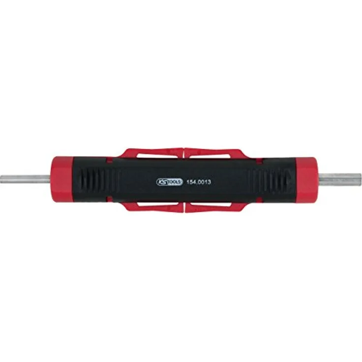 Kstools Kabel-Entriegelungswerkzeug für Rundstecker und Rundsteckhülsen, zerstörungsfrei, für Steckdurchmesser 1,5 / 3,5 mm, Federbandstahl, Länge 107 mm