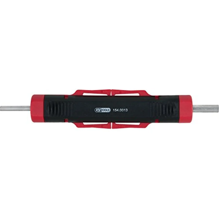 Kstools Kabel-Entriegelungswerkzeug für Rundstecker und Rundsteckhülsen, zerstörungsfrei, für Steckdurchmesser 1,5 / 3,5 mm, Federbandstahl, Länge 107 mm – Bild 1