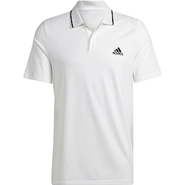 adidas Performance Poloshirt M SL PQ PS, atmungsaktives Pikee aus 100% Baumwolle, schwarz – Bild 2