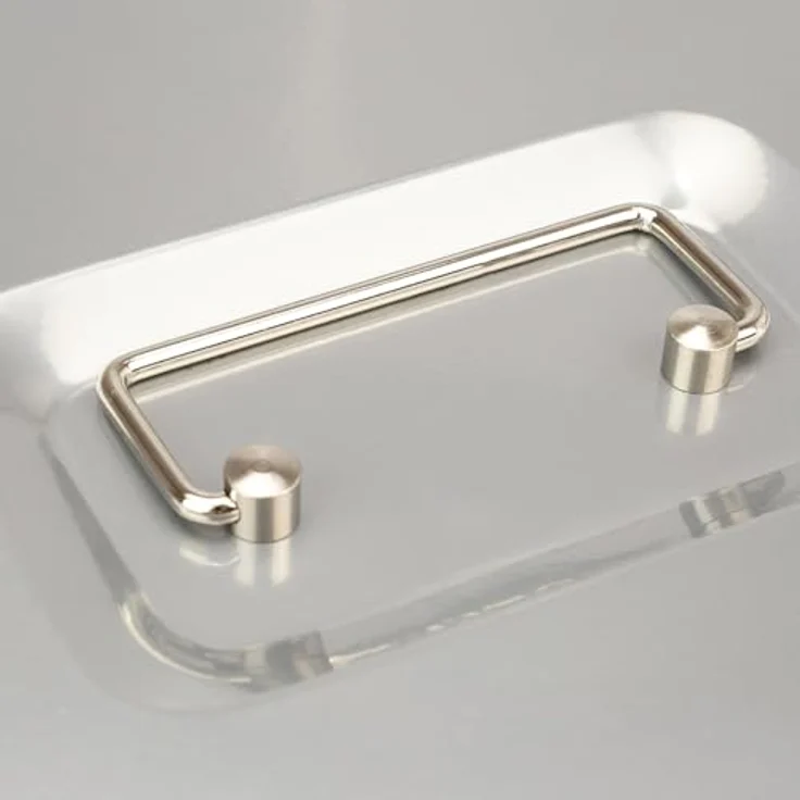 HMF Geldkassette abschließbar, Kasse mit 5 Münzfächern und Tragegriff, Silber, 20 x 16 x 9 cm – Bild 5