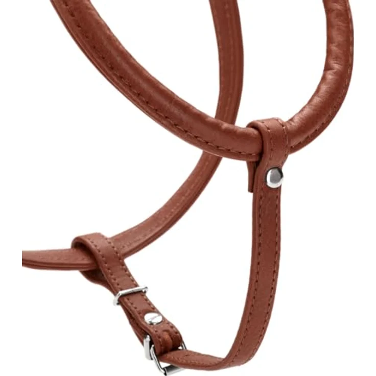 Hunter Tierbedarf Hunde-Geschirr Round & Soft Canadian Up schwarz, leichtes Premiumleder-Geschirr für kleine Hunde – Bild 3