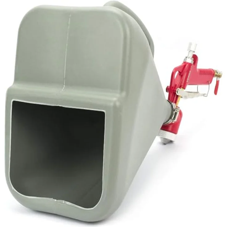 Mar-Pol Lackierpistole Trichterpistole, 7,5L Farbbehälter, 4/6/8mm Düsen, Gelenk Schnellkupplung, 6-tlg. Set – Bild 5