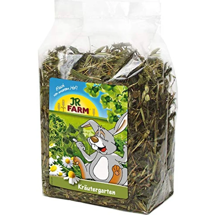 JR Farm Kräutergarten | Doppelpack | 2 x 100 g | Raufuttermittel für alle Nager und Zwergkaninchen | Zur Unterstützung des Zahnabriebs | Mit Hafer, Petersilie und Luzerne – Bild 2