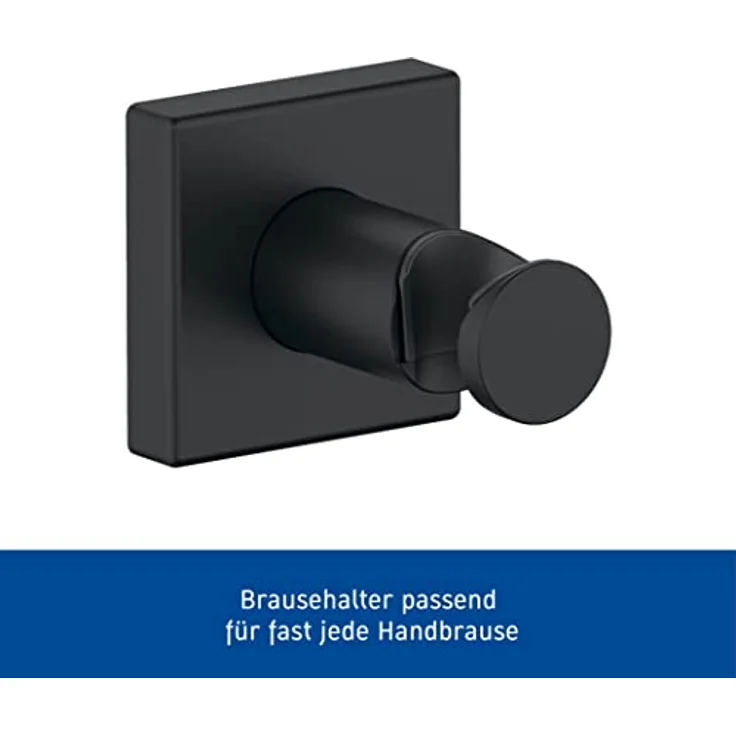 Duravit Support de douche, Duschbrausehalterung mit quadratischer Rosette, 55 mm, Messing, wandmontierbar, 102 mm lang – Bild 2
