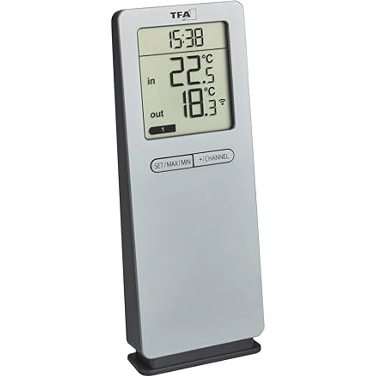 Funkthermometer LOGOneo Messber.in.b.+50GradC/auß .-40GradC b.+60GradC H155xB... – Bild 2