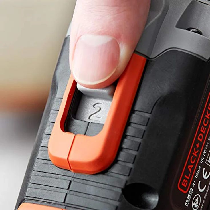 Black+Decker BCD003C2K-QW Hammerbohrer, 18 V, 21.000 ipm, inkl. 2 Lithium-Batterien, 1,3 Ah und Koffer – Bild 9