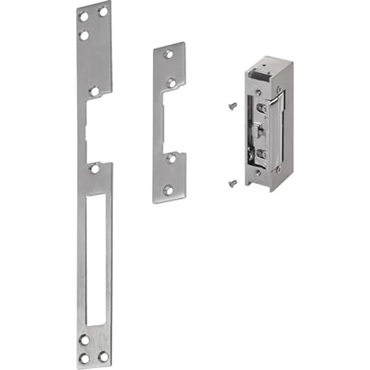 EMOS elektrischer Türöffner mit Drehmomentstift, 12 V / 0,5 A, kompatibel mit EMOS GoSmart Gegensprechanlagen, 2 Lagen offen/geschlossen, 250 x 25 x 32 mm