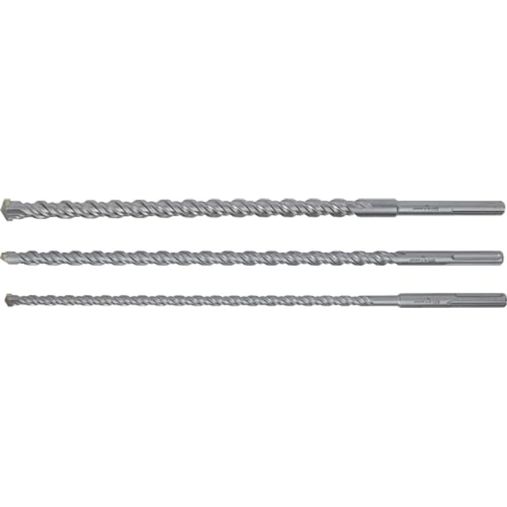 BGS Do it yourself Mauer-Durchbruch-Bohrer-Satz, 3-tlg. mit SDS-MAX-Schaft, Hartmetallspitzen, Durchmesser 16/20/26 mm, Länge 600 mm – Bild 3