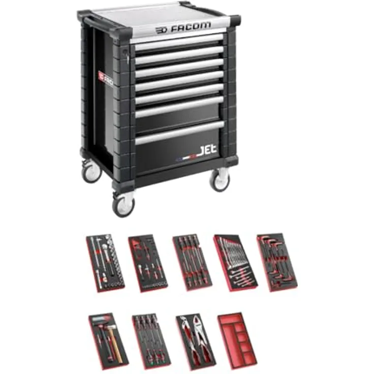 Facom Werkstattwagen JET.8GM3 mit 9 Modulen