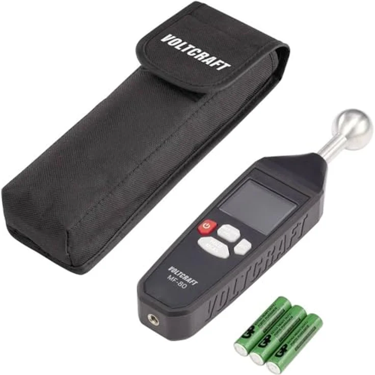 VOLTCRAFT Feuchtigkeitsmesser Feuchtemessgerät MF-80, zerstörungsfreie Messung bis zu 40 mm Tiefe, CM-Verfahren, akustischer Alarm, Hold-Funktion, 3 AAA-Batterien inklusive – Bild 5