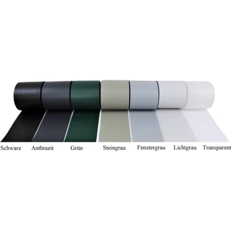 Gartenwelt Riegelsberger PREMIUM PP Sichtschutzstreifen für Doppelstabmatten Farbe Schwarz RAL 9005 Sichtschutz Streifen Zaun 2535 x 190 x 1,35 mm 10 Stück (Set) – Bild 2