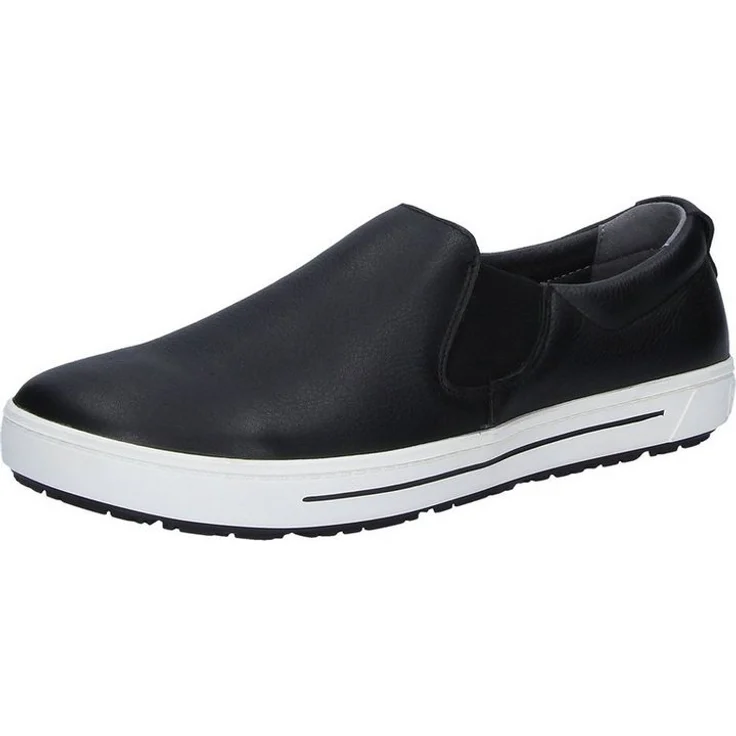 Birkenstock QO 400 NL Arbeitsschuh, rutschhemmend und ölresistent, wasserabweisendes Glattleder (WRU), schwarz – Bild 1