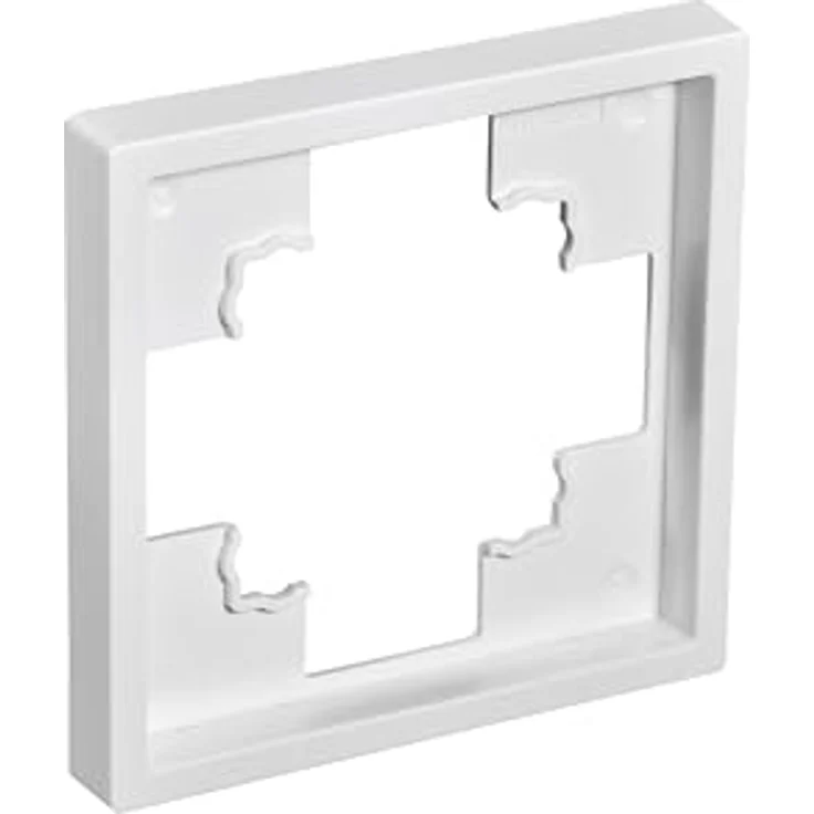 McPower 1-fach Rahmen Shallow, Abdeckrahmen für Steckdosen und Schalter, modernes Design in Weiß Matt, einfache Montage, robust und pflegeleicht – Bild 2
