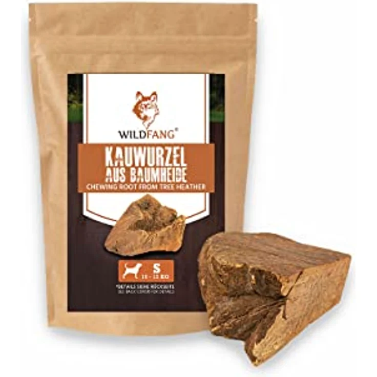 Wildfang® Kauwurzel aus der Baumheide für Hunde, Robustes und Langlebiges Kauwurzel Hund, Splitterarmes Kauholz als Hundespielzeug für optimale Zahnpflege für Hunde und Welpen bis 15 kg - S – Bild 1