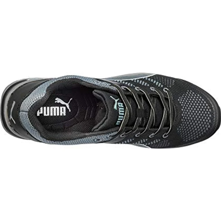 ELC Safety Halbschuh 643160, S1P SRC HRO, Gr.44 Puma Arbeitsschuh - Elevate Knit Black Low – Bild 2