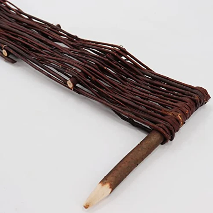 1 Beeteinfassung aus Weide 20x50cm I Beetbegrenzung/Weidenzaun zur Beetumrandung Rasenkante Beetzaun Weiden Steckzaun I Zur Eingrenzung von Beet- & Rasenflächen oder Gehwegen – Bild 3