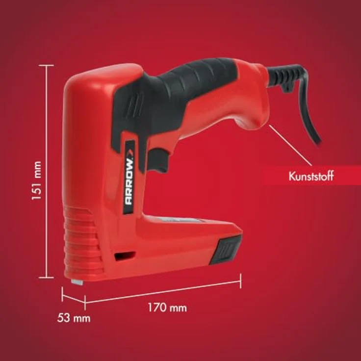 Arrow Elektrotacker CE21, für Feindrahtklammern 8 mm - 10 mm und Nägel, kompaktes Design für DIY-Projekte – Bild 4