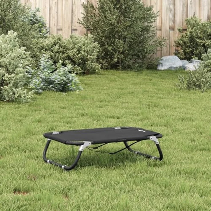 vidaXL Hundeliege Klappbar Anthrazit Oxford-Gewebe und Stahl – Bild 4