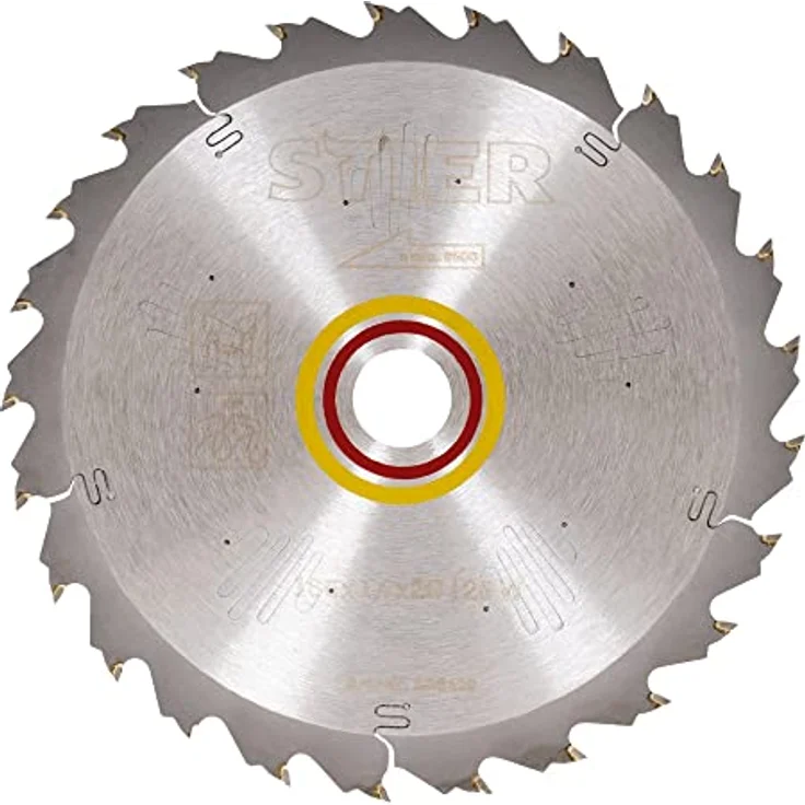 STIER Kreissägeblatt Holz 165 x 1,9 x 20, 25W, 23° Spanwinkel für saubere Schnitte, max. 9.500 U/min – Bild 1