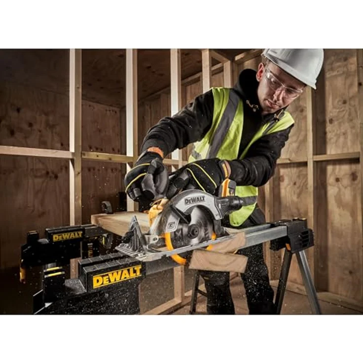 DeWALT Akku-Handkreissäge DCS565NT, Air-Lock, Sägeblatt- 165mm, einsetzbar mit Führungsschiene, 18VDeWALT 18V – Bild 5
