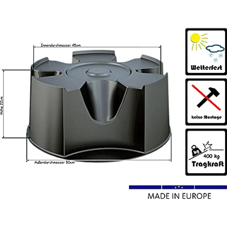 Untersetzer Regentonne Universal 210l 270l 300l 310l 360l – Bild 3