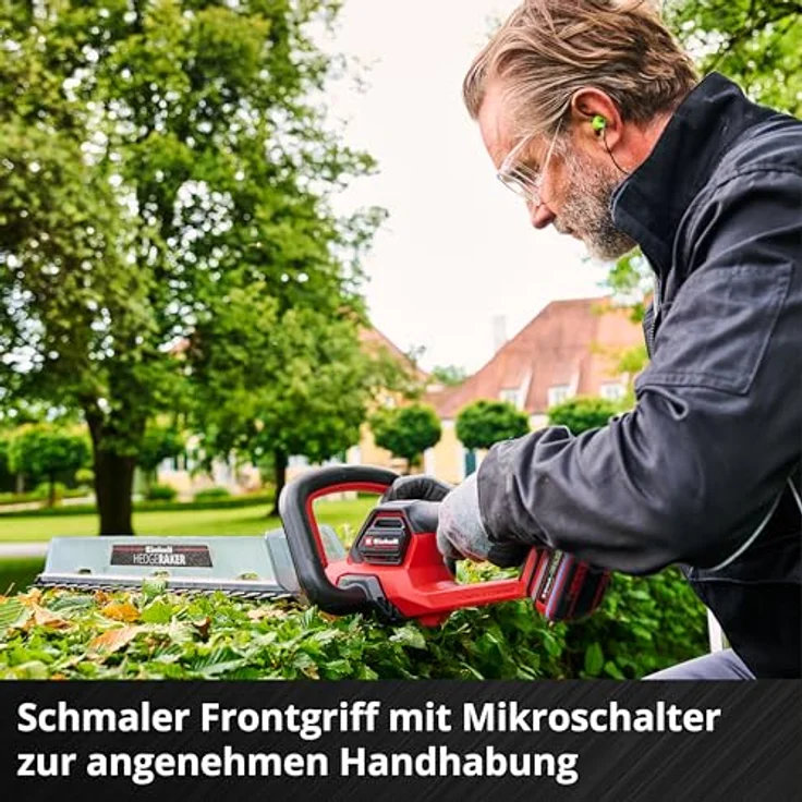 Einhell Professional GP-CH 18/50 Li BL-Solo, Akku-Heckenschere 18V, 560mm, bürstenloser Motor, zwei Geschwindigkeitsmodi, inkl. Schnittgutsammler – Bild 9