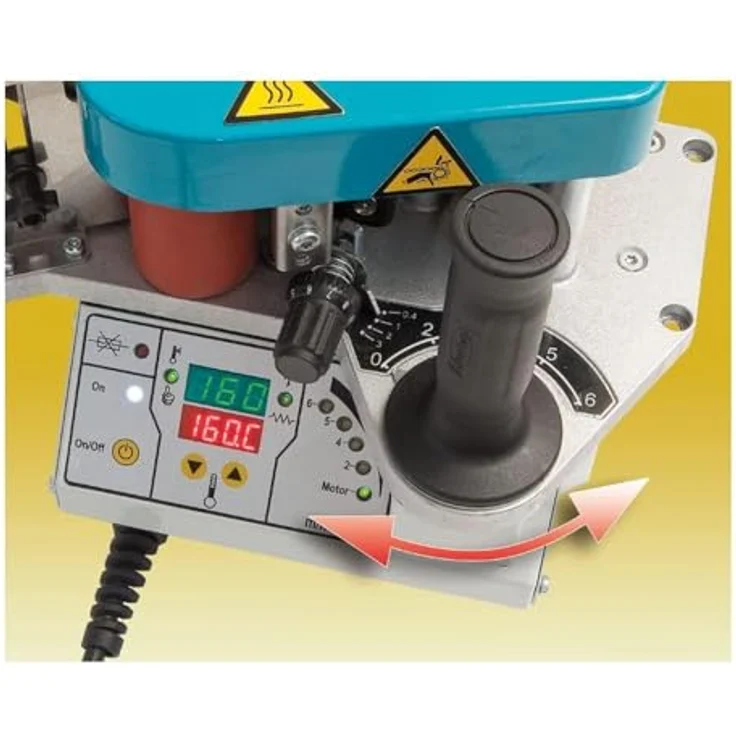 Virutex PEB250+, Portable Kantenanleimmaschine mit elektronischer Regelung, 230V, 830W, 9,2 kg – Bild 3