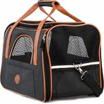 HUND IST KÖNIG® Hundetasche Katzentasche bis 6,5kg - robust & formstabil | Hochwertige Hundetragetasche | Transporttasche Katze - faltbar & leicht zu verstauen | Hundebox Auto Transportbox Katze